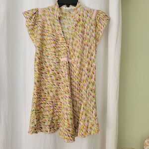 DVF floaty silk top S